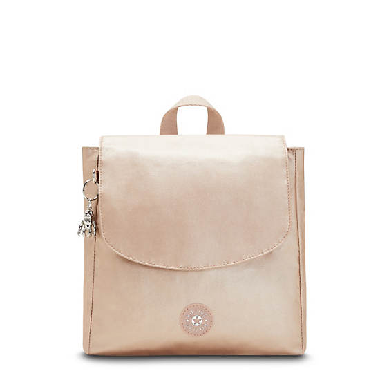 Sacs À Dos Kipling Dannie Metallic Small Beige | FR 1669LI